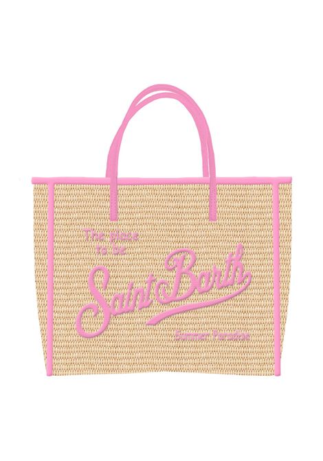 Borsa Media in paglia SAINT BARTH | VVID001 VIVIAN MID STRAW00415L 1121 EMB